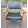 Danish Oak & Leather Carver